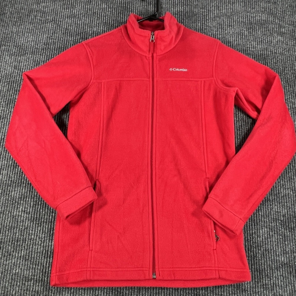 Columbia Jacket Youth Girls XL 18-20 Pink Long Sleeve Full Zip Outdoor